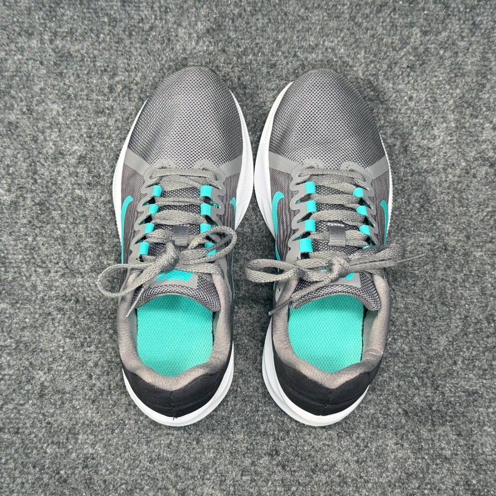 Nike Downshifter 8 Running Shoes Women's 7 Grey Turquoise Athletic Run Training - Picture 8 of 11